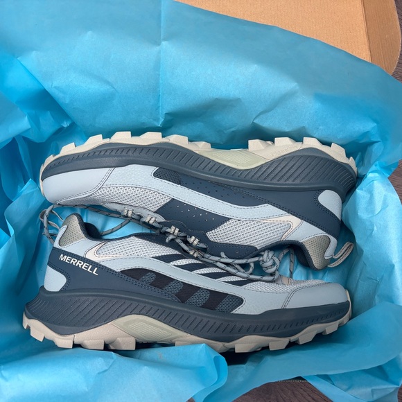 NWT Merrell Speed Strike 2 Men's Sz 13 Sneakers in Calcite Blue/Gray - Picture 4 of 16